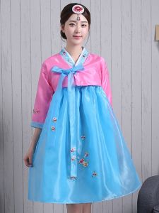 South Korea Dance Costume Performance Costume Improved Adult Hanbok Womens Short Korean-Style Traditional Court Costume