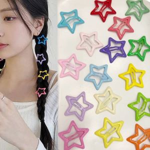 Candy Color Y2K Star Hair Clip Set Cute BB Clip Colorful Beautiful Hair Pins Set Girl Fashion Hair Accessories