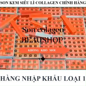 Son kem siêu lì son lì không trôi chính hãng hàn quốc collagen Beau Shop son môi lì son lì lâu trôi son kem lì không trôi khi ăn son kì lâu trôi son nước lì 24h cao cấp son dưỡng hồng xóa thâm môi màu cam cháy cam đất đỏ cam - Shopping vip
