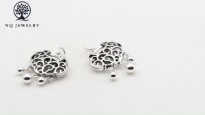[HCM]Charm S925 mặt dây chuyền hình khóa trường thọ treo - NQ Jewelry