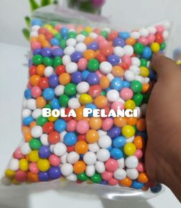 Promo!! Bola Pelangi Biskuit salut Gula 500 gram