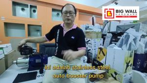 POTENZA PSW2-30PC (0.5HP) Home Water Pump Booster Stainless Steel SUS 304 Pump Casing) Big Wall Hardware