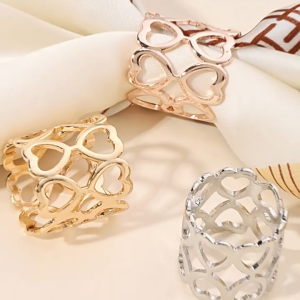 ALENADAY Gesper Bros Ring Syal Multifungsi Scraf CIncin Love Hati Heart Hijab Kerudung BRS12