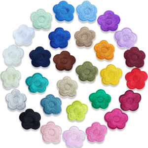 33 Colors Embroidery Patch Fabric Sticker Repair Hole Bed Sheet Tablecloth Clothes Hole Repair Small Smoke Hole Sticker