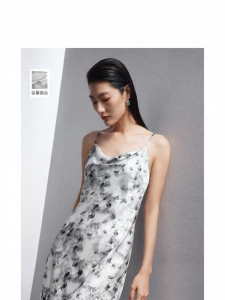 Đầm Dây Kéo Xuống 100% Lụa