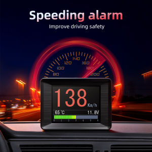RYSJM | New A203 On-board Computer Car Digital Computer Display Fuel Consumption Water Temp Voltage Press Meter OBD2 Scanner With Alarm