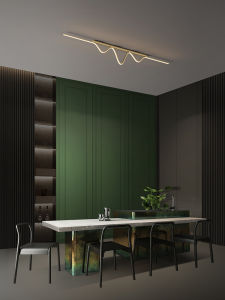 ZHENMEIJU | Nordic Luxe Modern Minimalist LED Linear Ceiling Light For Hallway Corridor Balcony Dining