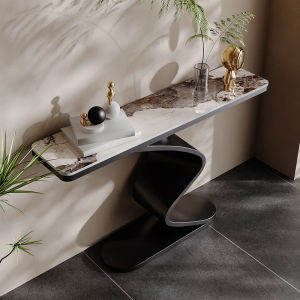 Yang Shi Axe Italian Style Accessible Luxury Console Tables Modern Minimalist Paint Narrow Side Table Hotel Lobby Wall a Long Narrow Table