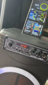 Speaker Portable Bonus Mic Wireless Fitur Komplit [ Bluetooth / Karaoke / Remot / USB / TF / Radio FM / AUX-IN 3.5MM / TWS / 8 Inch ] Mitsuyama MS-4020BT Rocker Series - TC