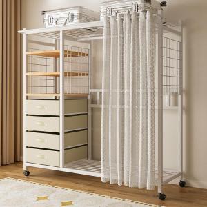 DANBIYIN | Simple Space-Saving Fabric Wardrobe Open