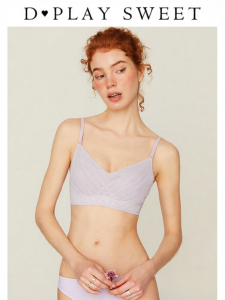 Invisible Sweat Absorbing Minimizer Bra Purple