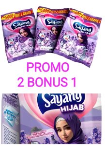 PAKET ISI 3 / PROMO 3 BKS DETERGENT BUBUK SAYANG HIJAB LAVENDER 220 GR