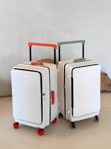 Large Capacity Womens Travel Suitcase Side Opening Pull Rod 28 Inch Expandable PC Ice Skating Wheel Fashion Trend Luggage
