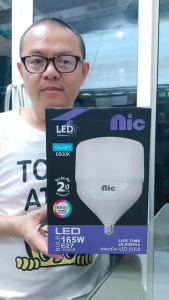 ทรงกระบอก NIC หลอดไฟ LED HighBulb ไฟLED สว่าง หลอดไฟประหยัดพลังงาน220V ขั้ว E27 135W - 165W รุ่นใหญ่