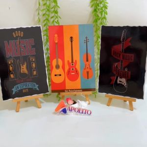 Hiasan Dinding Gambar Music 20x30 cm Dekorasi Kamar