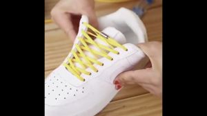 เชือกรองเท้า สําหรับรองเท้า 1 คู่ (2 เส้น) ยางยืด สายเชือกรองเท้า เชือกรองเท้าไม่ต้องผูก เชือกรองเท้า รองเท้าผ้าใบ สีขาว สีดํา สีส้ม