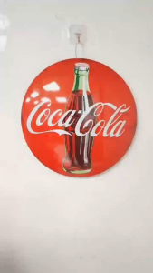 VINTAGE METAL PLATE ROUND WALL DISPLAY FOR DECOR (C-40CM)