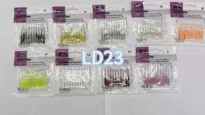 TAKEDO LD23 40mm 0.4g 10pcs/bag TPR Material Needle Tail Fishing Soft Bait Soft Plastic Bait Soft Plastic Lure