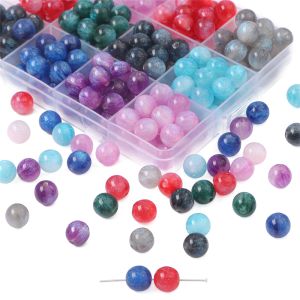 10pcs 10mm Handmade Resin Beads Starry Sky Round Beads for Necklace Bracelet Earring Jewelry Making Beads