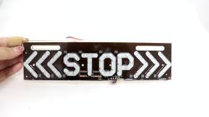 12V Universal Motorcycle Stop Brake Turn Signal License Plate Light LED Colorful Decorative Rear Taillight DRL Running Light