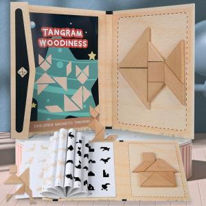 MONLEYTA | Magnetic Seven-Piece Puzzle Childrens Educational Toys Primary School Math Teaching Aids Kindergarten Special Use Intelligence Toys