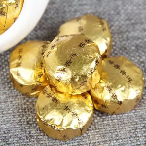 浓香金色小沱茶糯米香普洱茶 Glutinous Fragrant Puer Tea Chinese Tea Nuo Mi Xiang Puer Ripe Tea