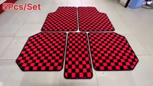 5pcs HONDA CIVIC 2022-2024 CARPET Full Seat Checkmate Carpet Dadu Karpet Thailand Floor Mat Dice Carpet Car Mat Civic Carpet