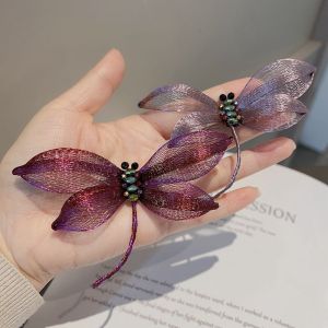 Elegant Dragonfly Brooch Pin Lightweight Fashionable Pins for Cardigan Coats Accessories Womens Jewelry Korean Style