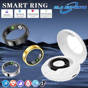 Smart RingNew Women Smart Ring Men Bluetooth Sleep Blood Oxygen Health Monitor IP68&5ATM Waterproof Multi-Sport Modes Smartring
