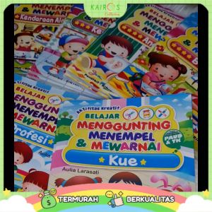 Buku Aktivitas Anak - Gunting Tempel dan Mewarnai (Activity Book) Buku Gunting Tempel