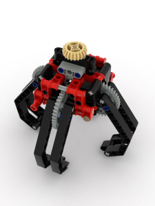 XIAOXIAOGONGCHENGSHI | Engineering Robot Construction Toy Gears and Four-Part Claw