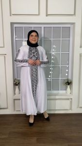 GL1015 JUMBO | Gamis Abaya Turki Jumbo Turkey Big Size Turky LD 125 Hitam Putih Warna Warni Bahan Jersey mix Ceruty
