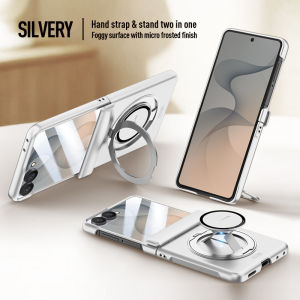 szhaiyu | For Magsafe Magnetic Phone Case For Samsung Galaxy Z Flip 8 360 Rotation Bracket With Mirror Film All-inclusive Protection