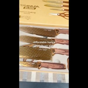 STEIN Pisau Titanium Blade [6 in 1 Pisau Set]