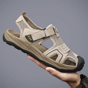 Breathable Hollow Mesh Summer Outdoor Soft Bottom Sandals