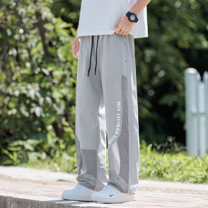 Quần Dài Thể Thao Chống Muỗi Cho Bé Trai Mùa Hè Mỏng 2025 Quần Dài Lưới Lụa Băng Mới Cho Trẻ Em Quần Dài Ống Đứng Rộng Rãi