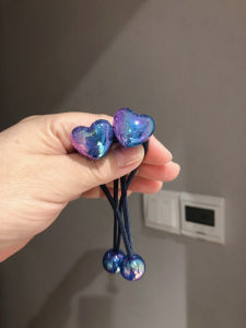 Korean Style High Elastic Love Heart Shaped Hair Ties for Girls Childrens Accessories Student Hair Bands Childrens Headwear