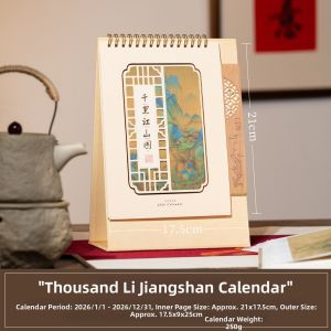 High-end Creative Cultural Office & Home Desktop Calendar 2026 Year