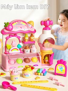 WANJUTEGONGDUI | Children Playset Ice Cream Machine Role Play Food Grade