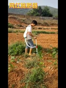 เครื่องหยอดหว่านปุ๋ยข้าวโพด แบบกระเป๋าเป้ อุปกรณ์แต่งปุ๋ยด้านบน