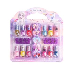 Childrens Water Soluble Nail Polish Princess Love Toy for Girls Nail Art Simulation Makeup Tool Safe for Kids 3 Years And up