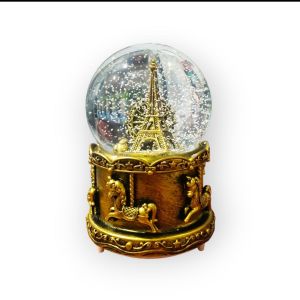 snowball paris merchandise hiasan meja snowglobe eiffel
