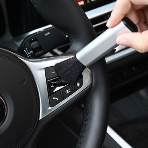 CAR RETRACTABLE CLEANING BRUSH Air Con Outlet Dust Remover Window Fan Brush Keyboard Brush CAR CARE