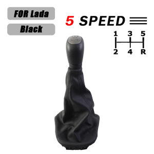 High-quality Manual For LADA NEET Manual Shift Knob Cover 5 Speed Genuine Leather Gear Shift Head Modification Accessories