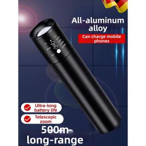 OUSHIDUN | Rechargeable Ultra Bright LED Outdoor Emergency Flashlight Long Battery Life