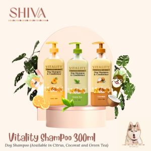Vitality Dog Shampoo and Conditiomer Available in Citrus Green Tea and Coconut