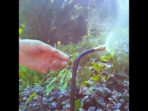 6pcs Atomizing kit360 Degree Adjustable 8mm Straight Push Lock Joint Copper Sprayer Atomizing Nozzle