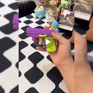 3D Printed Model Toy Gun: Stress Relief Fidget Toys for Kids & Adults