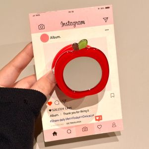 Kt Cat Mirror Stand Phone Case Full Protection for Iphone 13 14 15 16 pro Max Creative Korean Style Ins Anti-Fall Protection Cover