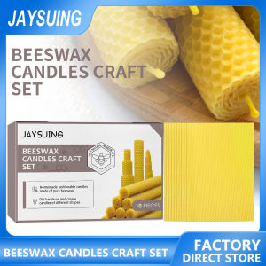 Jaysuing แผ่นขี้ผึ้งทำเทียนงานฝีมือทำเทียนของตกแต่งงานปาร์ตี้ขี้ผึ้งจากผึ้งเต็มแผ่นรองพื้นรังผึ้งแผ่นขี้ผึ้งแผ่นรองเทียนทำด้วยมืองานหัตถกรรมทำมือ DIY แผ่นขี้ผึ้งรังผึ้งแพคเกจวัสดุสำหรับกิจกรรมของพ่อแม่-เด็ก